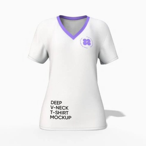 Women‘s deep v-neck t-shirt