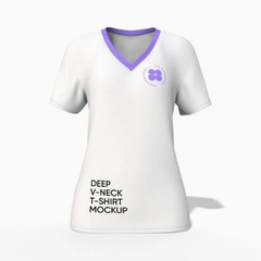 Women‘s deep v-neck t-shirt