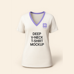 Women‘s deep v-neck t-shirt