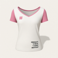 Female's v-neck t-shirt